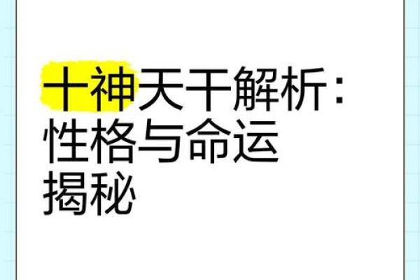 命运密码大揭秘：如何通过十神掌控自己的命运走向