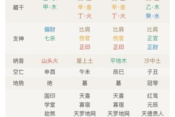 解析生辰八字与五行对照，命运不同的关键因素是什么？