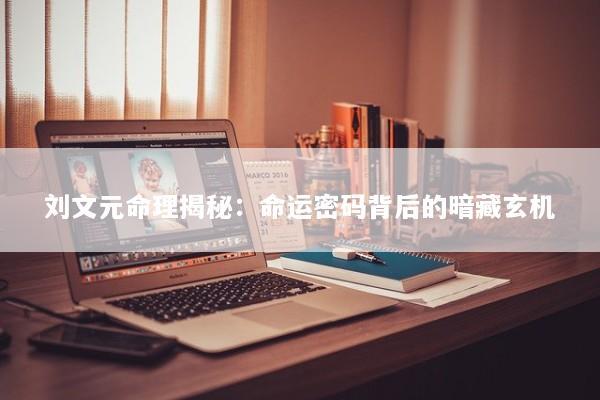 刘文元命理揭秘：命运密码背后的暗藏玄机